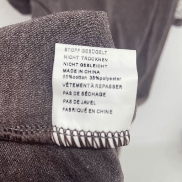 Meaneor Women's Gray Lace Raglan Short Sleeve Casual T-Shirt Size Medium NWT - Picture 3 of 5